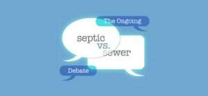 graphic showing septic vs sewer debate