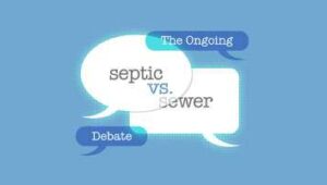 Graphic Showing Septic vs Sewer Debate All Service Plumbing