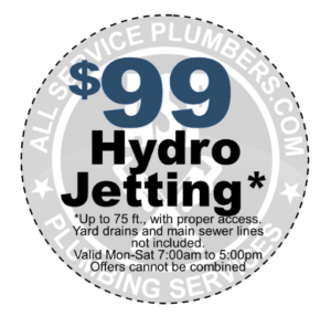 $99 hydro jetting coupon