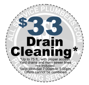 Drain cleaning coupon for $79