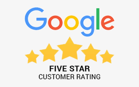 google graphic with a 5 star rating