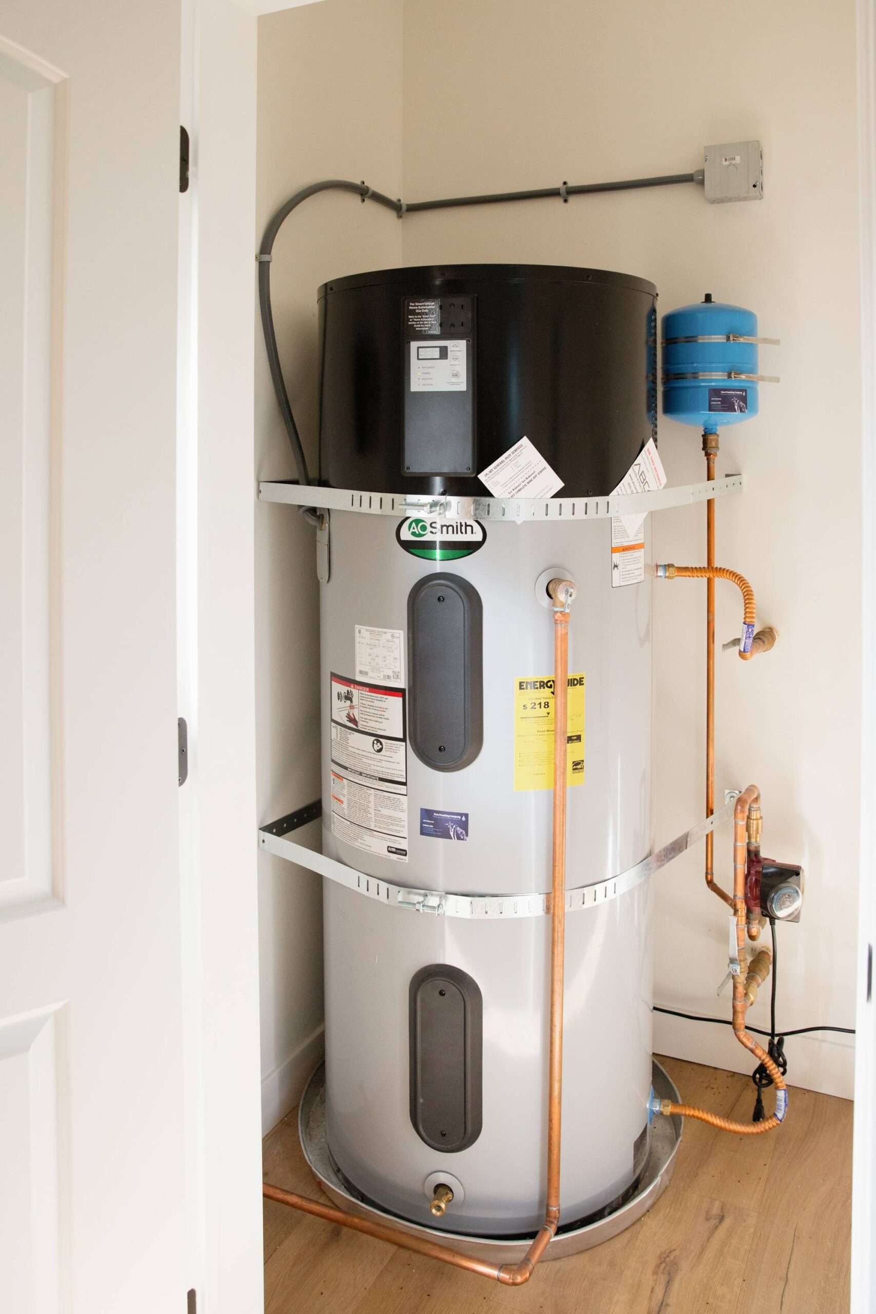 picture of a water heater installation done by a professional