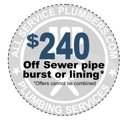 $240 OFF Sewer Pipe Burst Or Lining Coupon