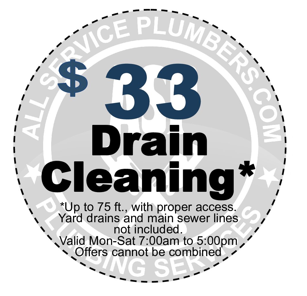 Drain cleaning coupon for $79