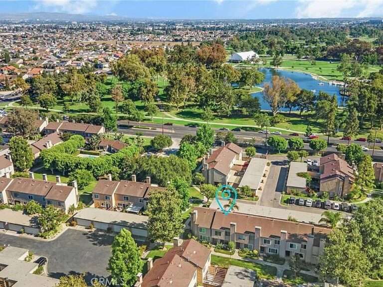 Aerial view of Fountain Valley, California
